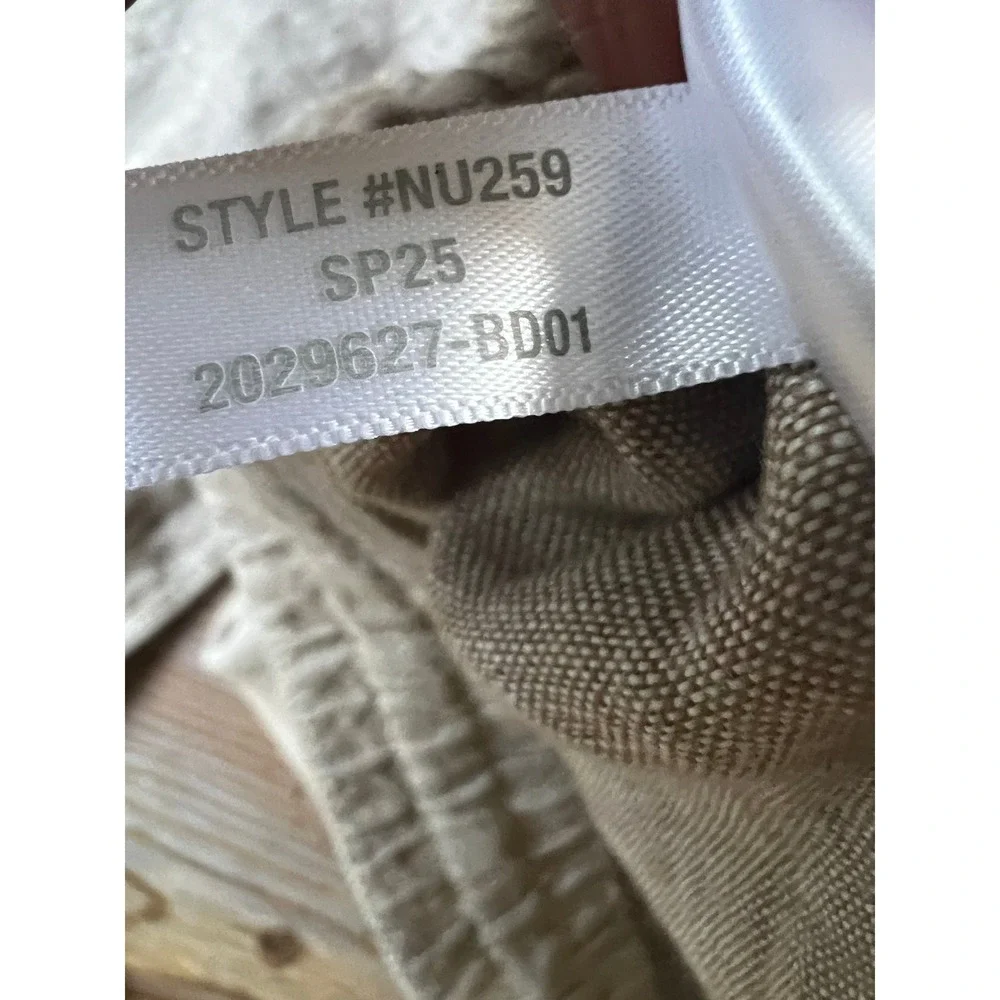Madewell Men XL Beige 100% Linen Drawstring Waist Beach Resortwear Pants